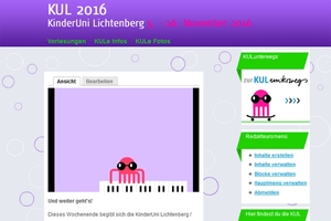 printscreen: KinderUni Lichtenberg / KUL