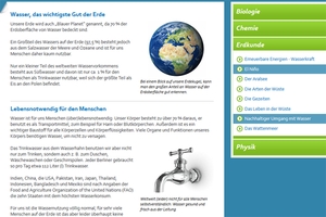 printscreen: Klasse Wasser / Berliner Wasserbetriebe